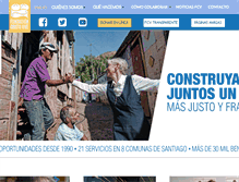 Tablet Screenshot of fundacioncristovive.cl